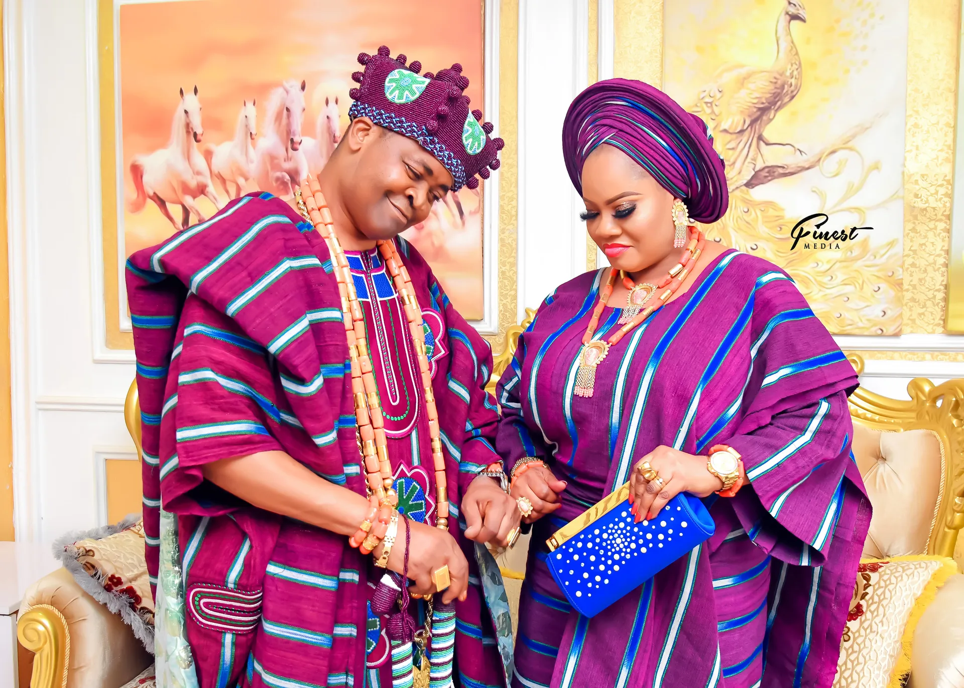 His Royal Majesty Oba Abdulfatai Akorede Akamo and Her Royal Highness the Olori